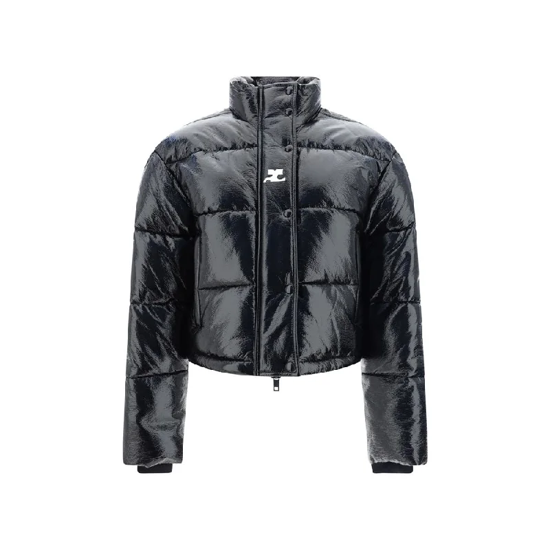 Courrėges Crop Down Women's Jacket Dapper Women's 1920S