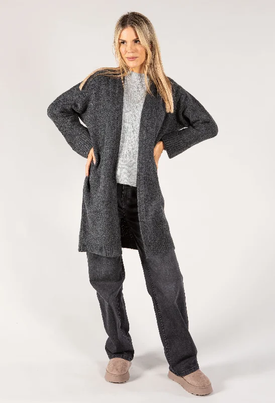 Soft Touch Longline Cardigan Laid - back Women's Vibe