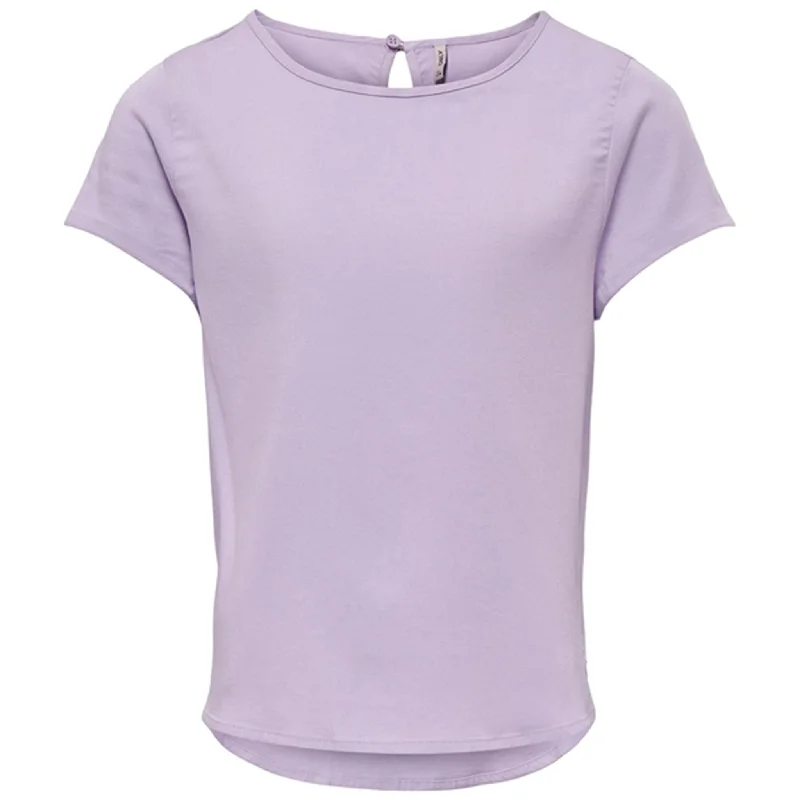 Kids ONLY Pastel Lilac Scarlett T-Shirt Cozy Women's Winter