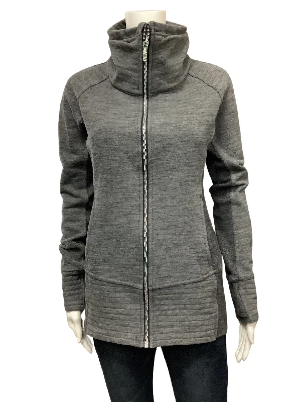 Lululemon Women's Sweatshirt Jacket Grey Size: 6 Vacation
