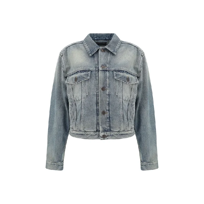 Balenciaga blue Women's Jacket Hip Women's Retro
