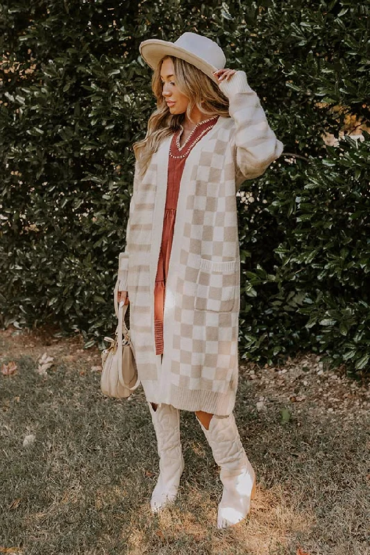 Fit Check Knit Cardigan in Iced Latte Vintage Women's 1970S 