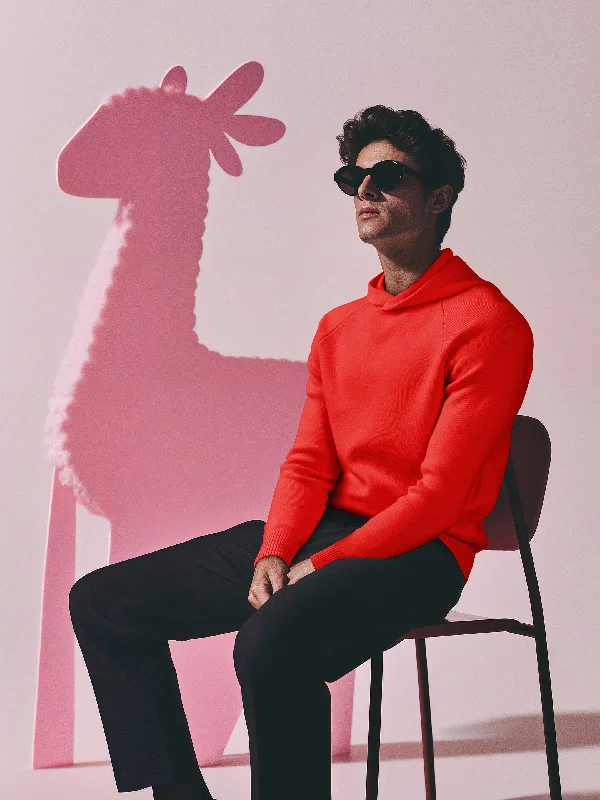 The Hoodie 2.0 - Poppy Red Sophisticated Women's Tailored