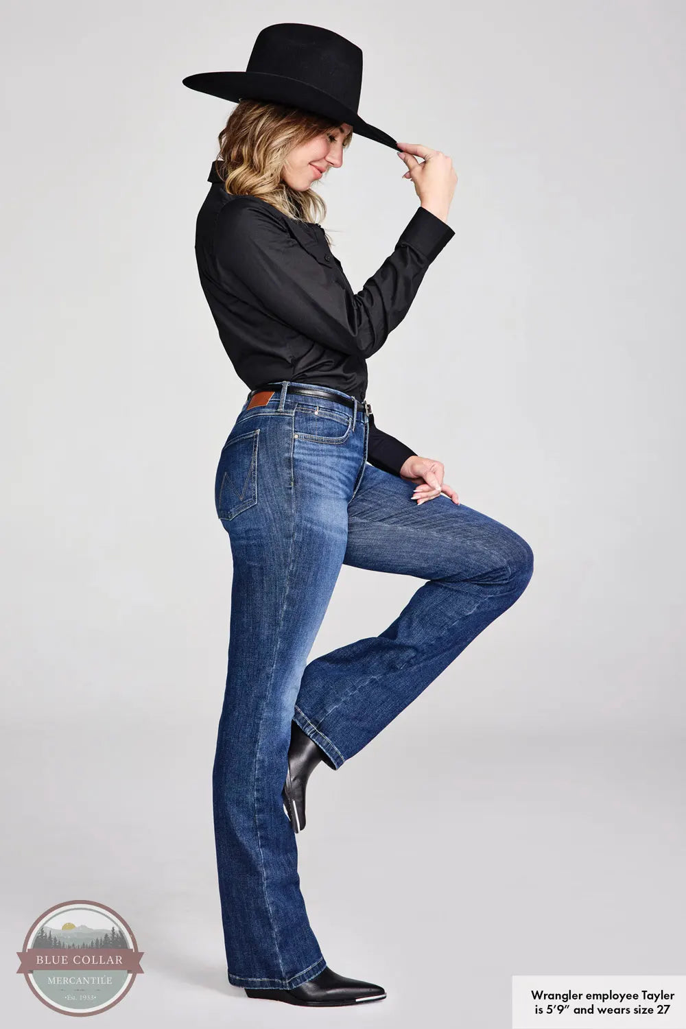 Bespoke High Rise Boot Cut Jean 112359277 Hip Women's Retro