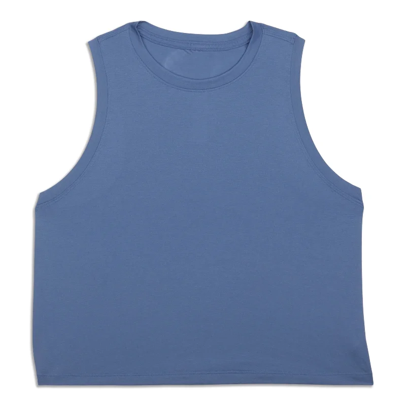 Ultralight Waist-Length Tank Top - Resale Cool Women's Distressed