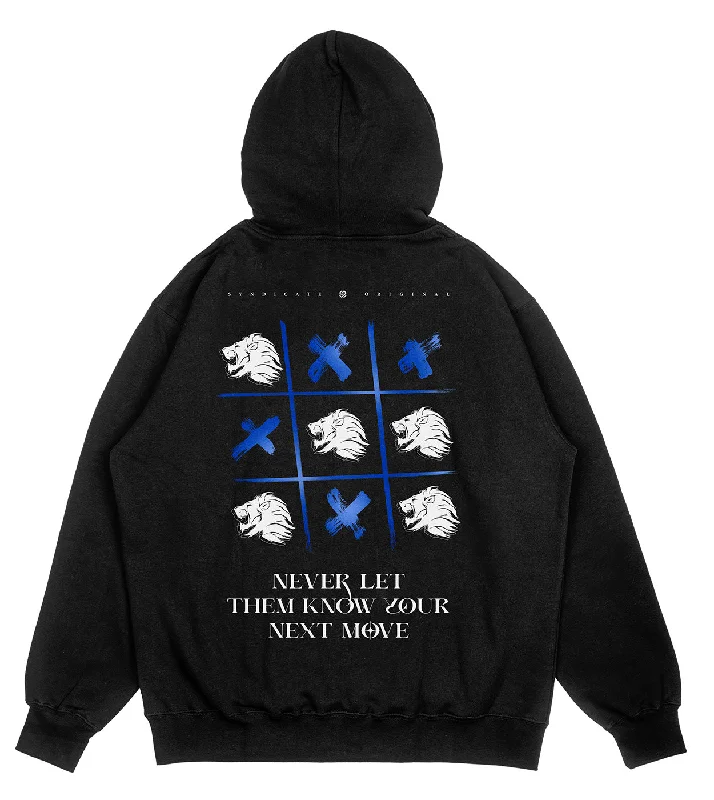 Next Move Hoodie Black/Blue Sharp Women's Italian