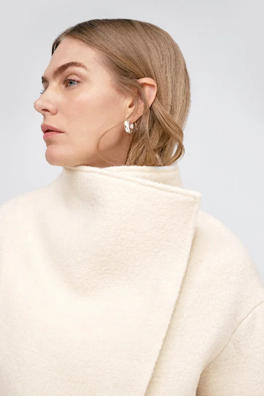 Melanie Wool Coat Sharp Women's Italian