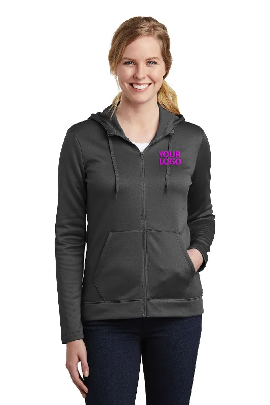 Nike Ladies ThermaFIT Customized Zip Hoodies, Anthracite Feminine Women's Soft 