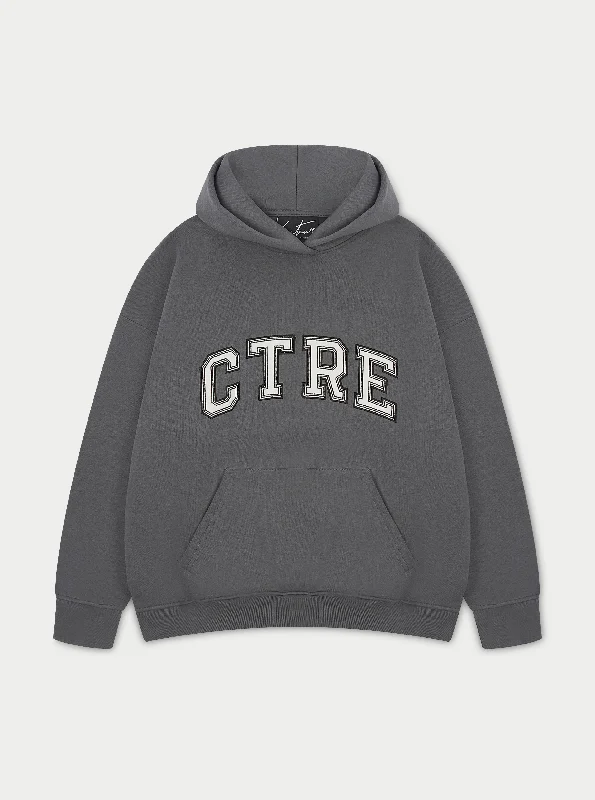 CTRE OVERSIZED HOODIE - CHARCOAL Classic Women's Pin - striped