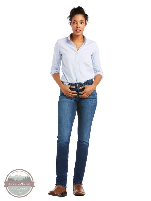 R.E.A.L. Perfect Rise Abby Straight Jean 10036814 Geometric