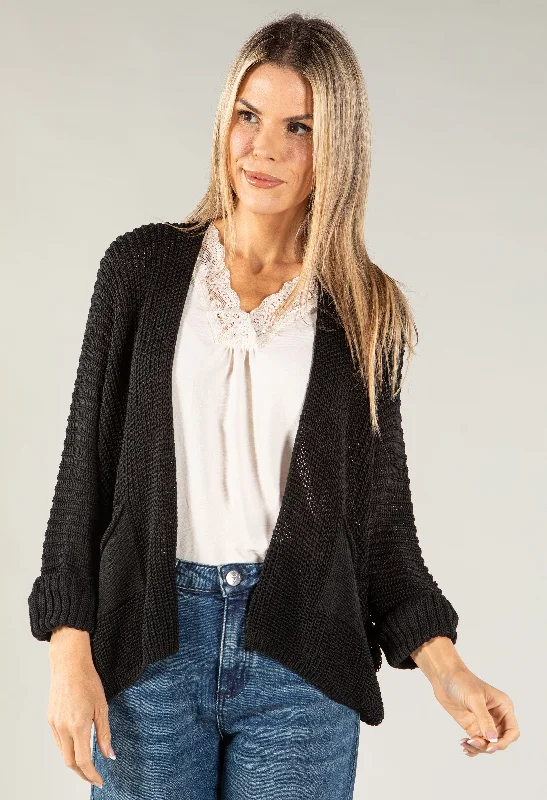 Chunky Knit Cardigan with Pockets Rugged Women's Outdoor 