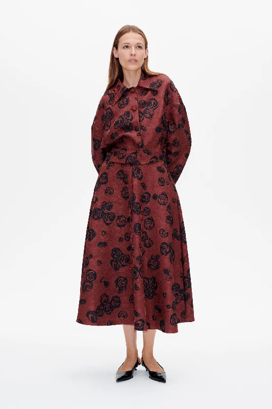 BEBETH | Bordeaux Rose Bohemian Women's Free