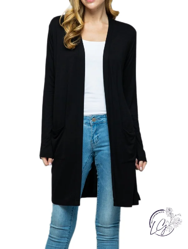 Seasons Change Long Cardigan Luxurious Women's High -  end