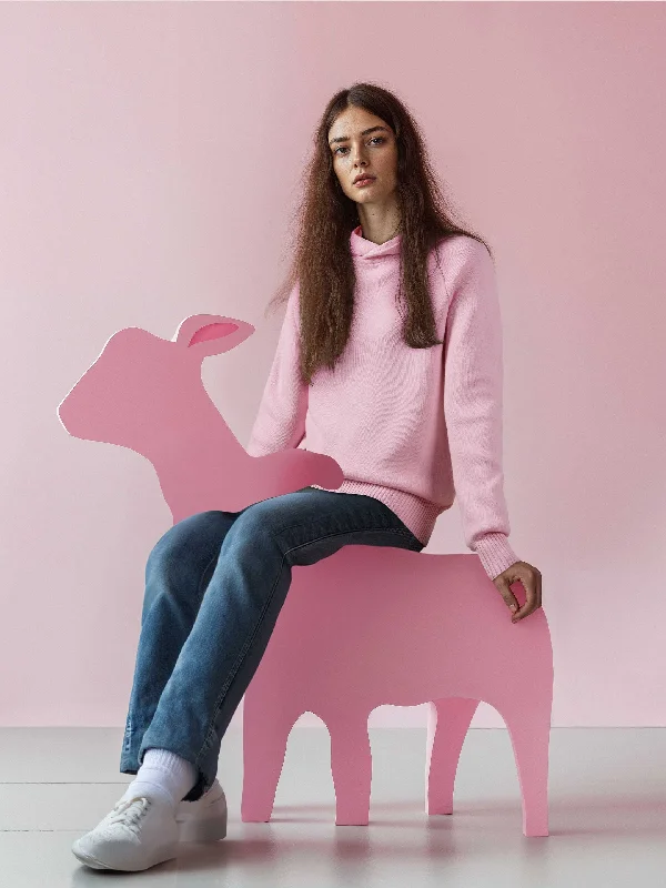 The Hoodie 2.0 - Candyfloss Pink Dapper Women's Bow - adorned