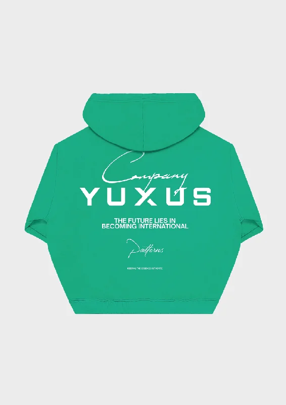 SEAFOAM "PATTERNS" HOODIE Preppy Women's College