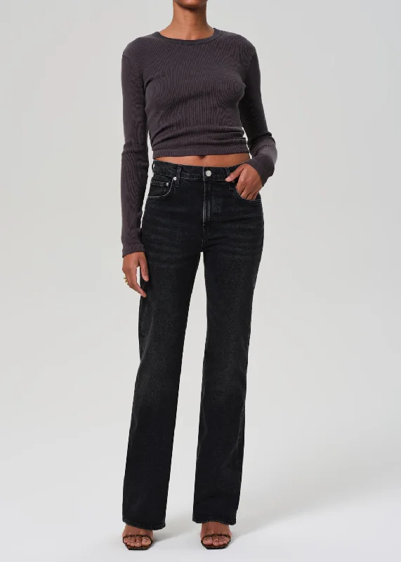 Vidia Mid Rise Boot in Stormy Feminine Women's Style 