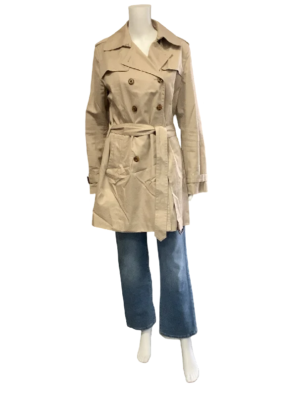 Banana Republic Women's Trench Coat Knee Length Neutral Size: L Gym