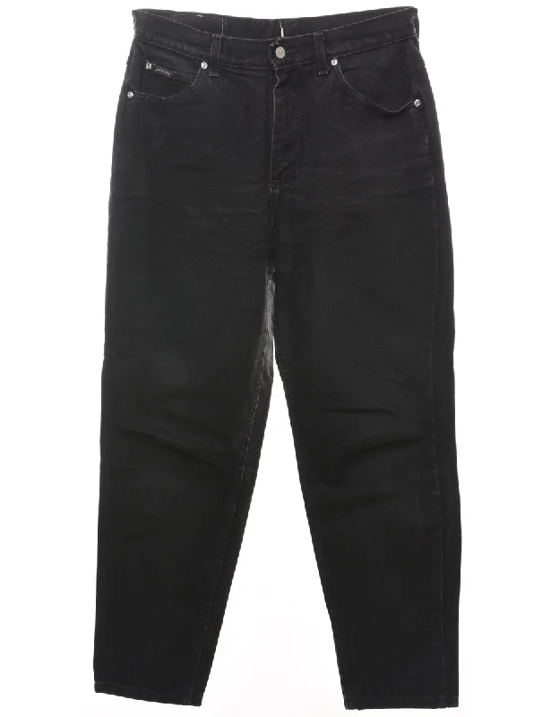 Black Tapered Lee Jeans - W31 L28 Sophisticated Women's 