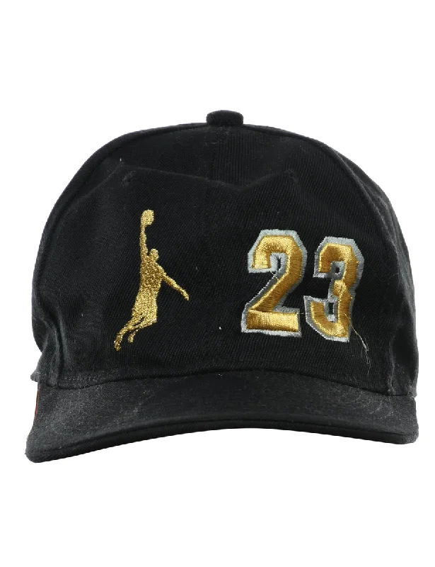 Black Embroided Cap - XS Luxurious Women's High -  end