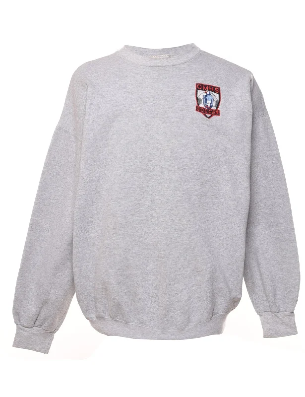 Grey Printed Sweatshirt - XL Hip Women's Urban