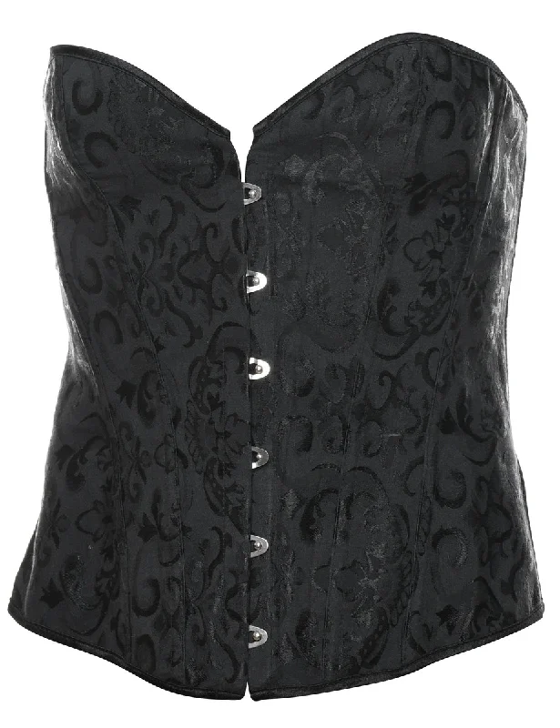 Jacquard Pattern Corset - S Modern Women's 