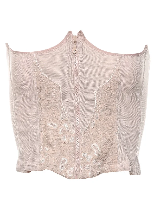 Light Brown Bustier - XS Laid - back Women's Vibe