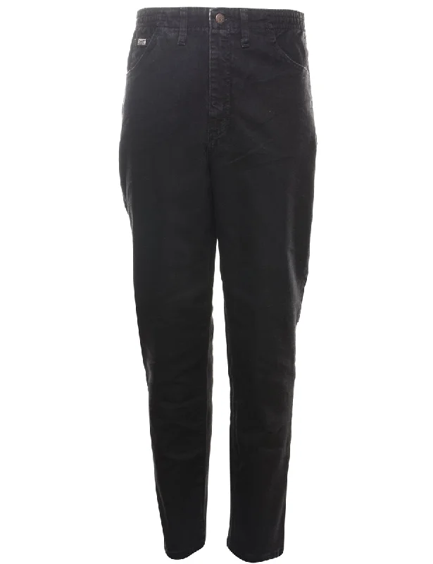 Black Denim Trousers - W30 L31 Sleek Women's 