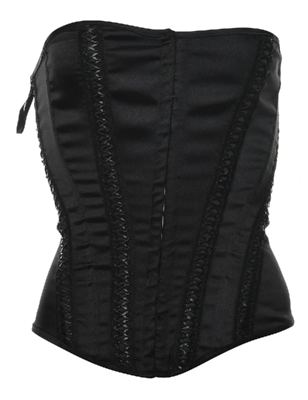 Classic Black Boned Corset - S Cool Women's Skate