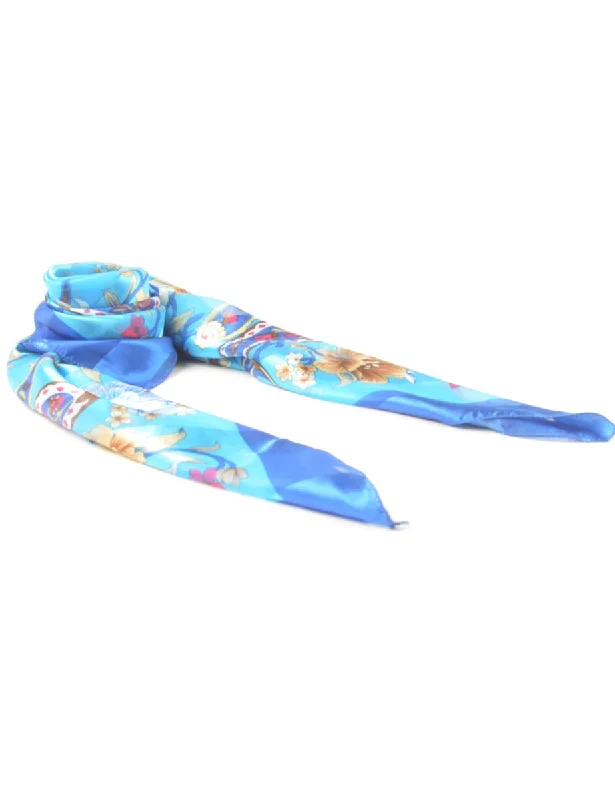 Floral Print Scarf - L Stylish Women's Tropical 