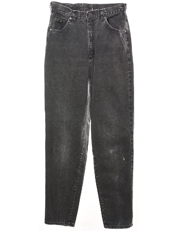 Black High Waist Lee Jeans - W28 L31 Preppy Women's College