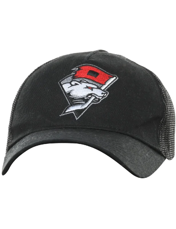 Black Embroidery Cap - XS Vintage Women's 1970S 
