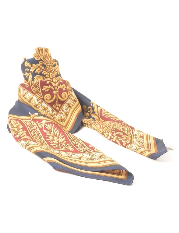 Leafy Print Head Scarf - L Laid - back Women's Style