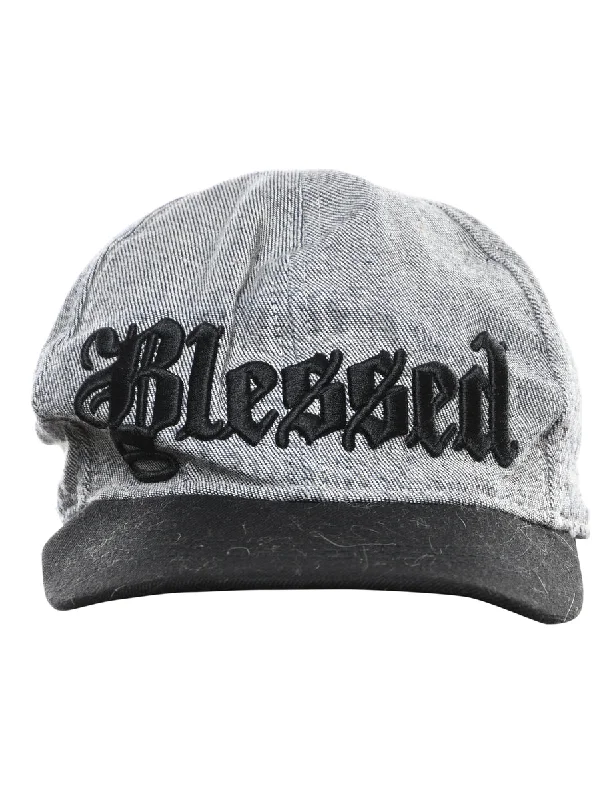 Grey Blessed Embroidery Cap - XS Country