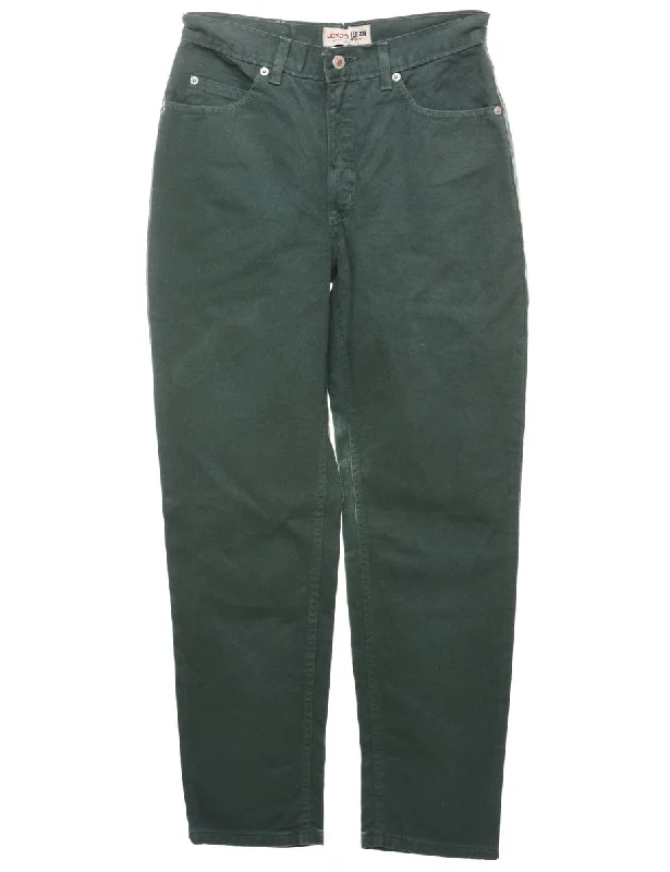 Dark Green Tapered Jeans - W28 L28 Confident Women's Power