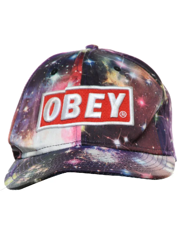 Obey Embroidered Cap - XS Traditional Women's Wool