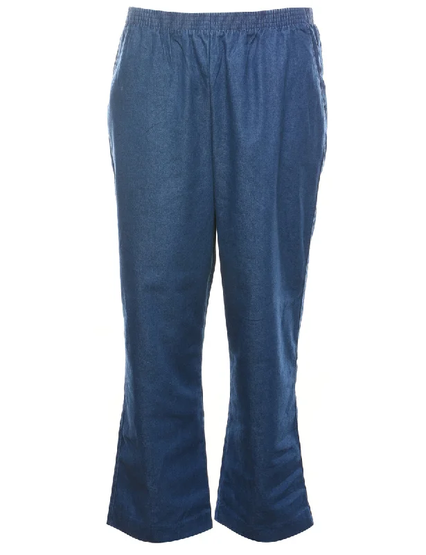 Alfred Dunner Casual Medium Wash Denim Trousers - W30 L27 Australian Beach