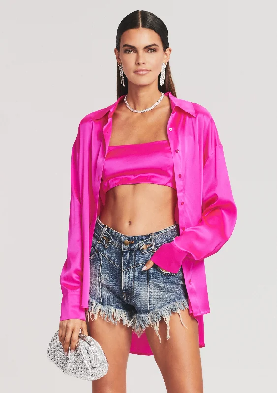 Bec Silk Top Trendy Women's Oversized