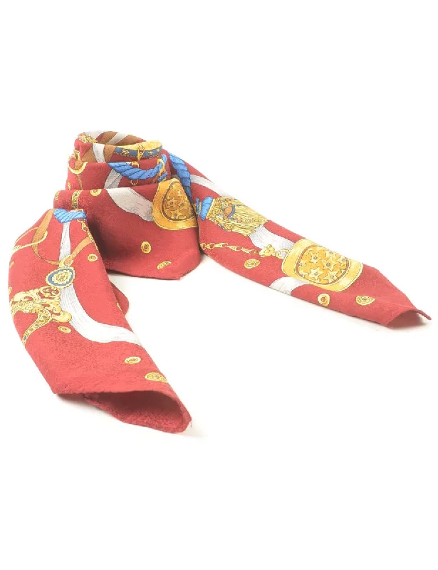 Novelty Print Head Scarf - L Country