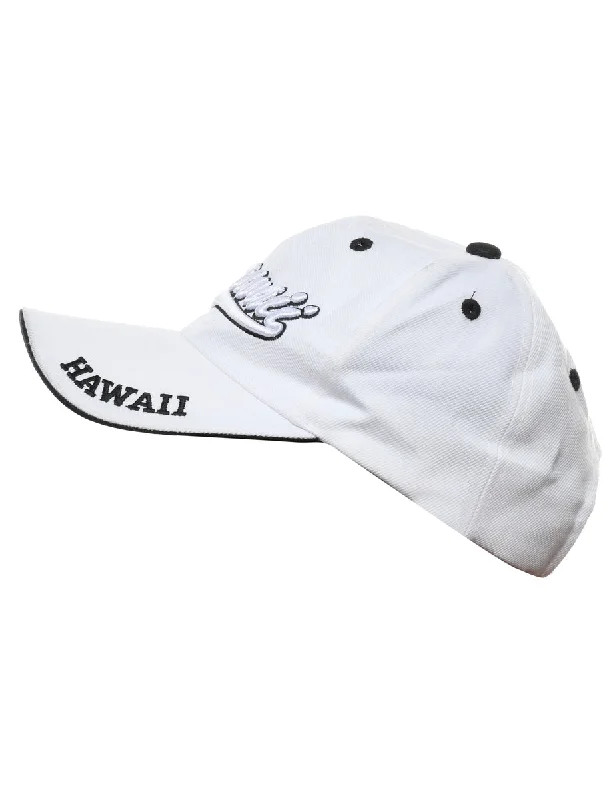 Hawaii Embroided Cap - M Classic Women's Pin - striped