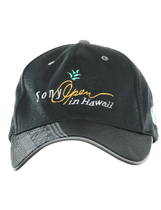Black Hawaii Design Cap - XS Sleek Women's 