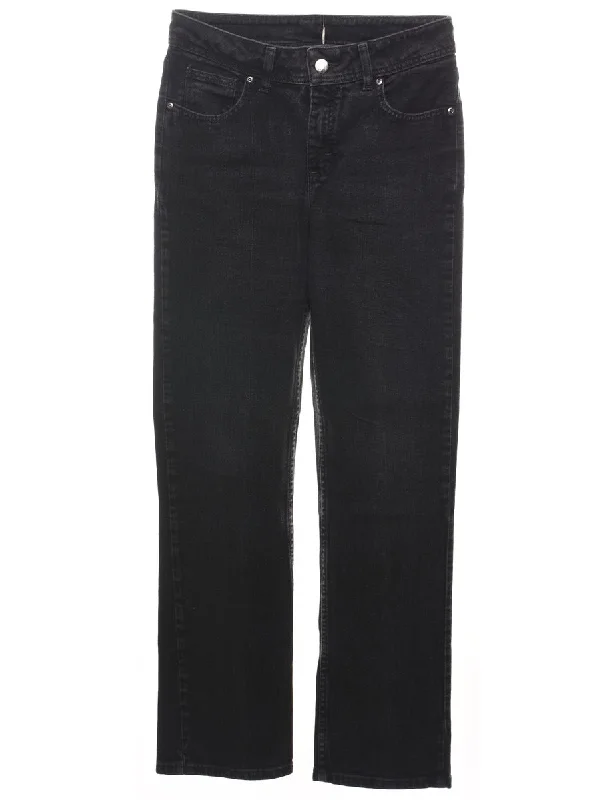 Black Straight Fit Lee Jeans - W30 L31 Elegant Women's Formal 