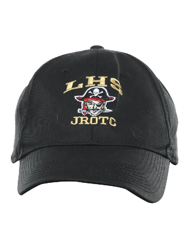 Black Embroidered Cap - XS Streetwear Style for 