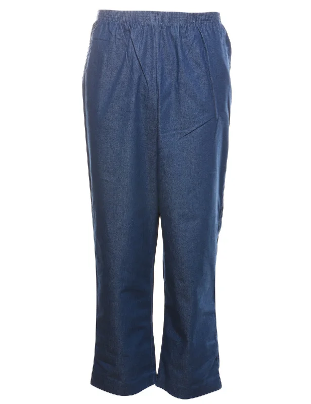 Alfred Dunner Denim Dark Wash Straight-Fit Trousers - W31 L30 Sophisticated Women's Tailored