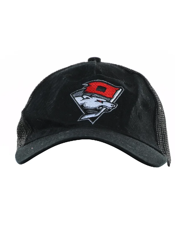 Black Mesh Effect Sporty Cap - XS Youthful Women's Anime - inspired