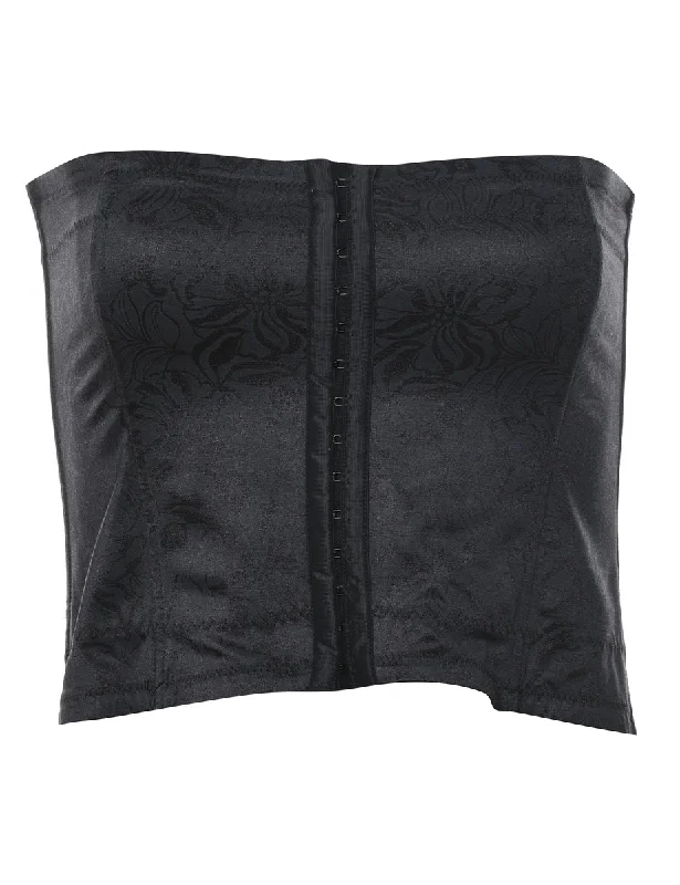 Jacquard Pattern Bustier Style Bandeau  - S garde