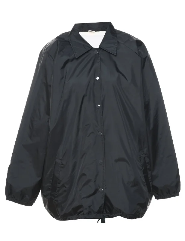 Black Nylon Jacket - L Refined Women's Classic 