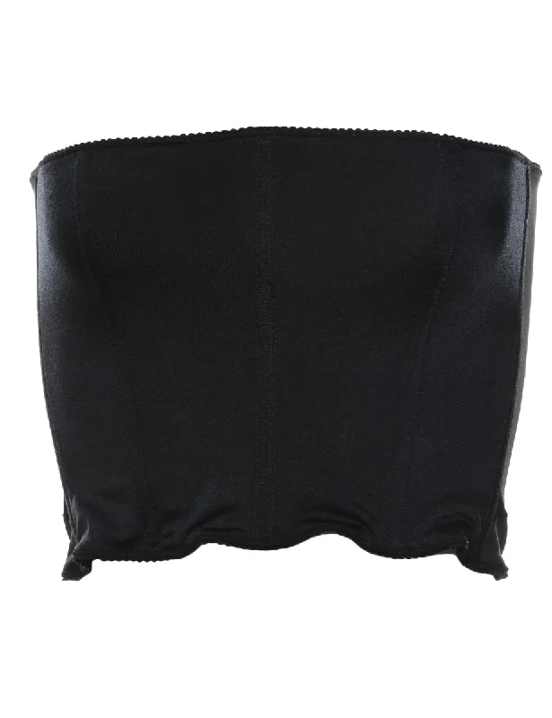 Black Bandeau Style Corset - XS Sharp Women's Italian