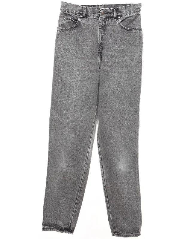Grey Stonewash Tapered Jeans - W28 L31 Youthful Women's Anime - inspired