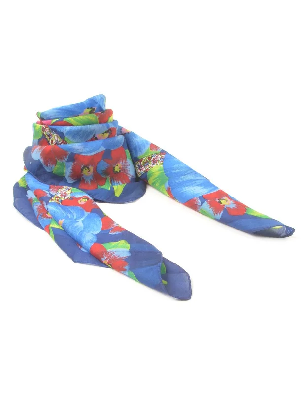 Floral Head Scarf - M Sustainable Organic