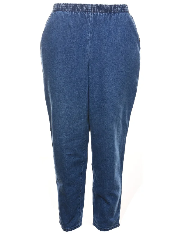 Medium Wash Denim Trousers - W28 L26 performance